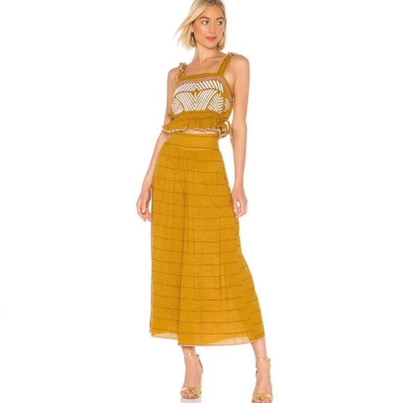 Free People Pants - Free People Eva camel wide leg cropped set (L1/7)